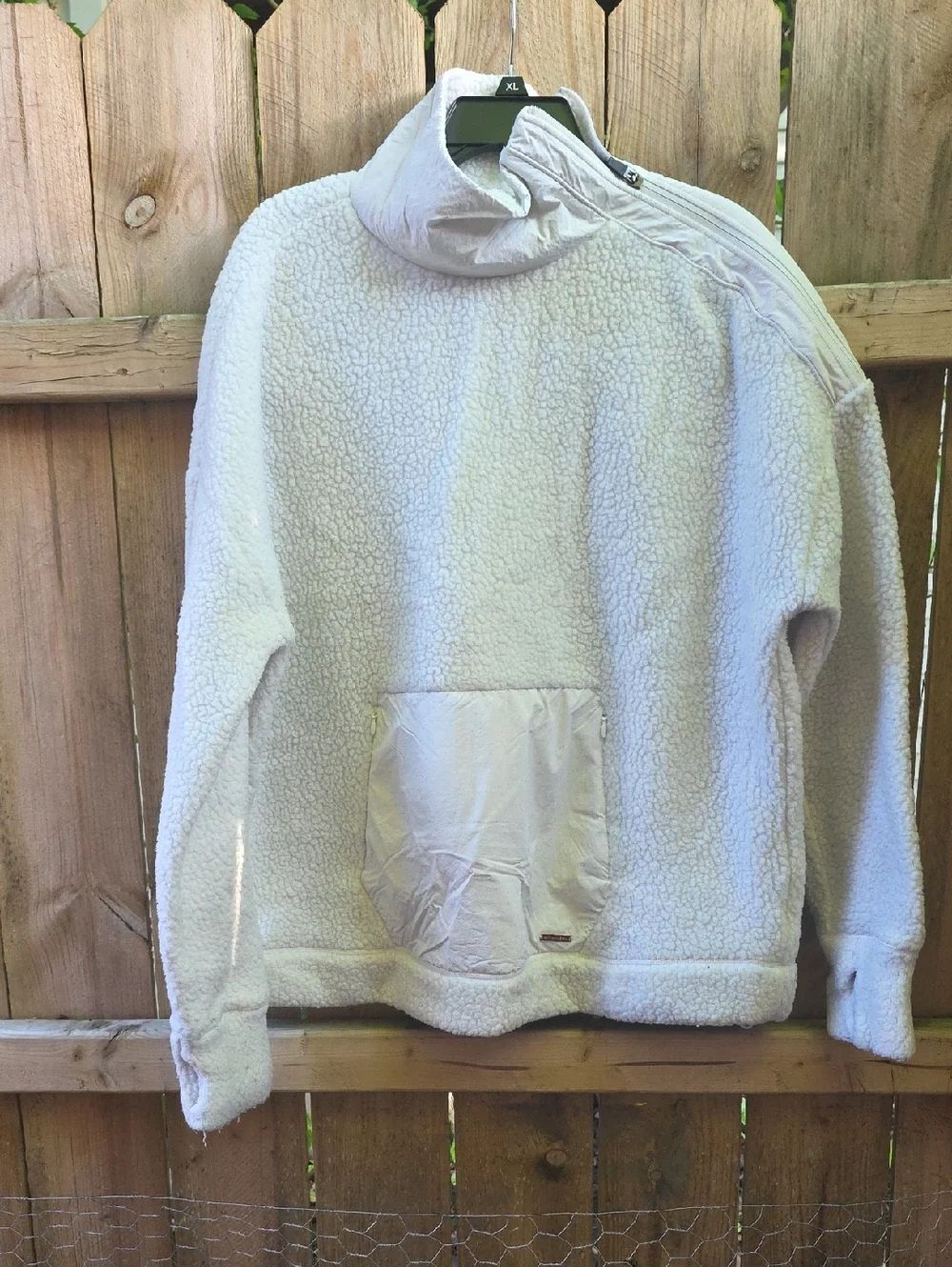 Sweaty Betty Ivory Sherpa-Lined Jacket